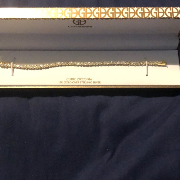 = BRAND NEW = GIANI BERNINI GOLD DIAMOND BRACELET - Picture 2 of 8